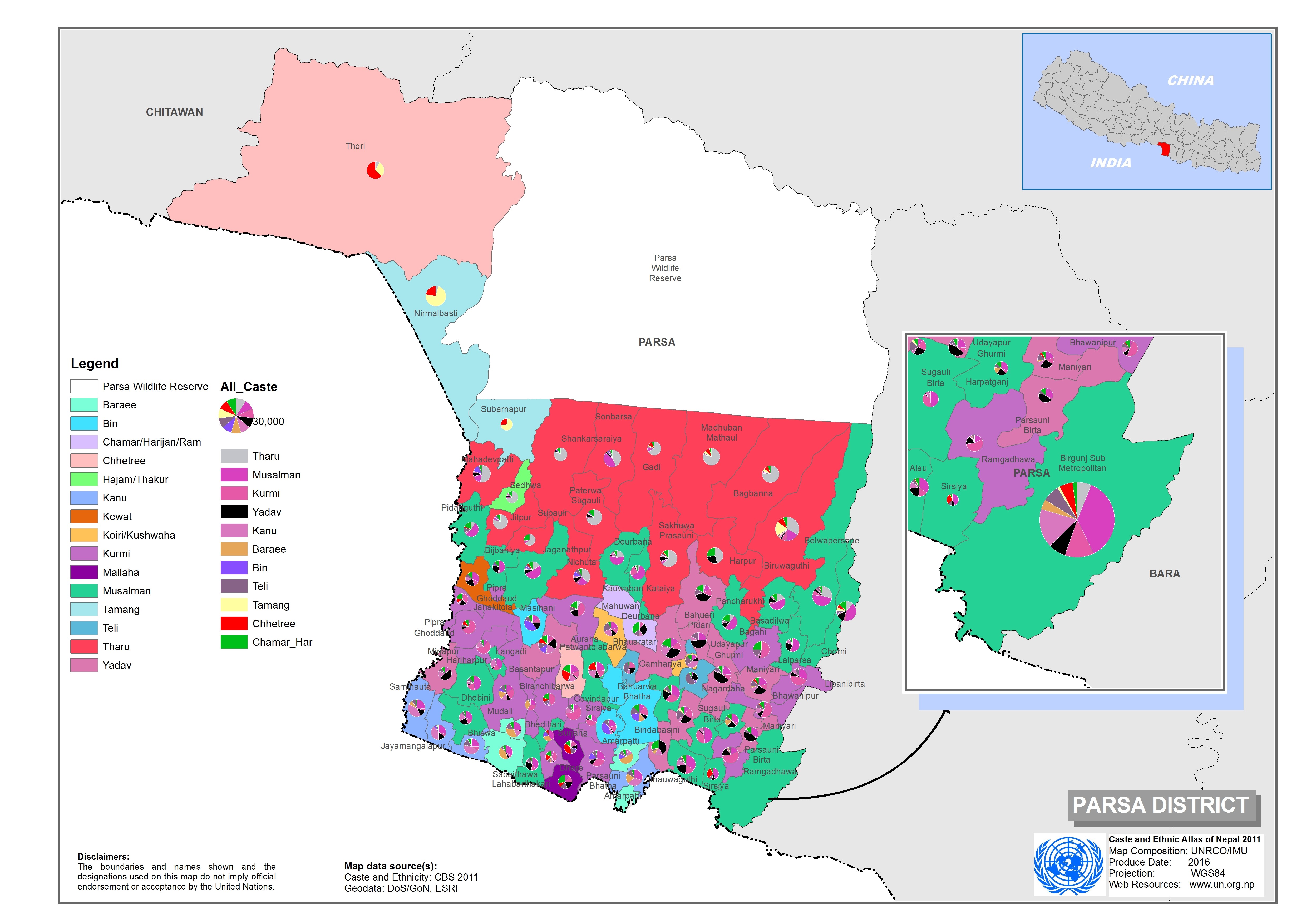 Caste And Ethnicity Parsa Un Nepal Information Platform